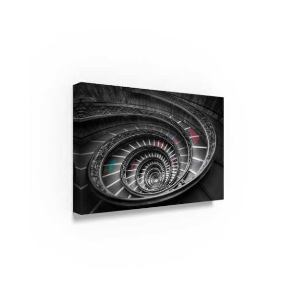 Moises Levy 'Vatican Stair 1 Colors' Canvas Art,30x47